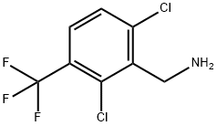2,6-ジクロロ-3-(トリフルオロメチル)ベンジルアミン 化学構造式