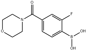 2-Fluoro-4-(4-Morpholinylcarbonyl)benzeneboronic acid, 97% Struktur