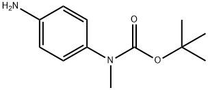(4-氨基苯基)甲基氨基甲酸叔丁酯, 1092522-02-5, 结构式