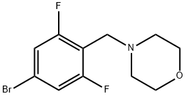 4-(4-BROMO-2,6-DIFLUOROBENZYL)MORPHOLINE Structure