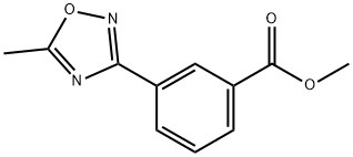 Methyl 3-(5-Methyl-1,2,4-oxadiazol-3-yl)benzoate Struktur