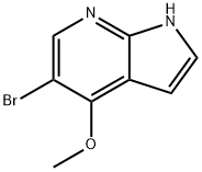 5-BroMo-4-Methoxy-1H-pyrrolo[2,3-b]pyridine Structure