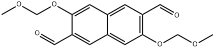 2,6-Naphthalenedicarboxaldehyde, 3,7-bis(methoxymethoxy)- Structure