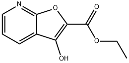 3-羟基呋喃[2,3-B]吡啶-2-甲酸乙酯, 109274-83-1, 结构式