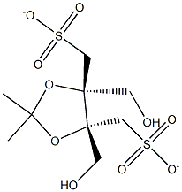 (+)-2,3-O-ISOPROPYLIDENE-D-THREITOL 1,4-DIMETHANE SULFONATE Struktur