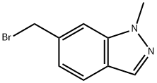 1-甲基-6-(溴甲基)-1H-吲唑 结构式
