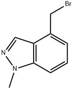 4-Bromomethyl-1-methylindazole Struktur
