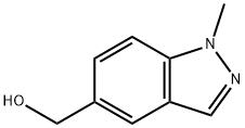 5-Hydroxymethyl-1-methylindazole Struktur
