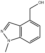 4-Hydroxymethyl-1-methylindazole Struktur