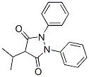 4-イソプロピル-1,2-ジフェニル-3,5-ピラゾリジンジオン 化学構造式