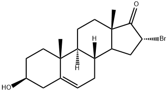 (16α-bromine)-3α-Dehydroepiandrosterone Struktur