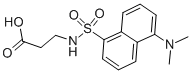 3-(5-二甲基胺-萘-1-磺酰胺)-丙酸, 1093-97-6, 结构式