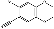 2-溴-4,5-二甲氧基苯甲腈,109305-98-8,结构式