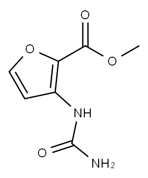 3-脲基呋喃-2-羧酸甲酯 结构式