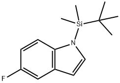 1-(tert-butyl-dimethyl-silanyl)-5-fluoro-1H-indole,1093066-71-7,结构式