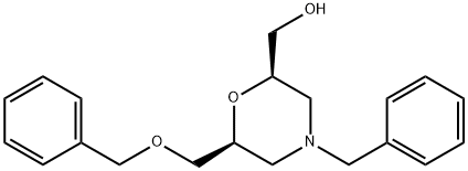 ((2R,6S)-4-苄基-6-(苄氧基甲基)吗啉-2-基)甲醇, 1093085-89-2, 结构式