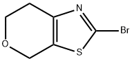 2-ブロモ-6,7-ジヒドロ-4H-ピラノ[4,3-D]チアゾール 化学構造式