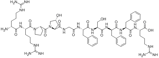 (D-ARG0,HYP3,D-PHE7)-BRADYKININ,109333-26-8,结构式
