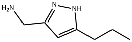 (5-プロピル-1H-ピラゾール-3-イル)メタンアミン 化学構造式