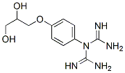 1-carbamimidoyl-1-[4-(2,3-dihydroxypropoxy)phenyl]guanidine Struktur