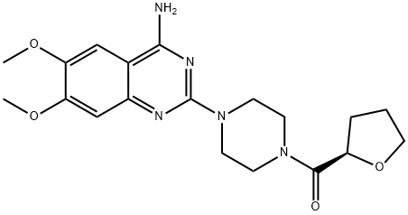 (R)-テラゾシン 化学構造式