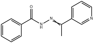 Benzoic acid [1-pyridin-3-yl-eth-(E)-ylidene]-hydrazide Structure