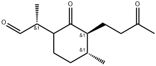 (2S,3R,6RS)-2-(3-Oxobutyl)-3-Methyl-6-[(R)-2-propanal]cyclohexanone Struktur