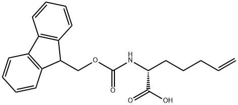 (R)-N-Fmoc-2-(4'-pentenyl)glycine Structure