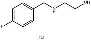 2-[(4-Fluorobenzyl)amino]ethanol hydrochloride Struktur