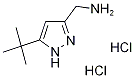 [(5-tert-Butyl-1H-pyrazol-3-yl)methyl]aminedihydrochloride Structure
