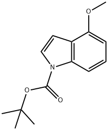 4-メトキシ-1H-インドール-1-カルボン酸TERT-ブチル 化学構造式