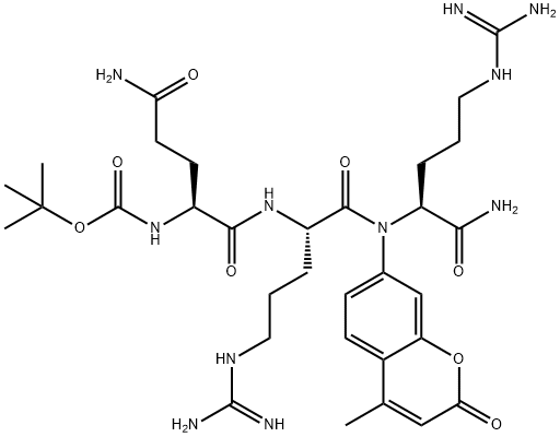 BOC-GLN-ARG-ARG-AMC, 109376-05-8, 结构式