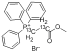 (CARBETHOXYMETHYL-1,2-13C2)TRIPHENYLPHOSPHONIUM BROMIDE Struktur