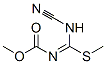 Carbamic  acid,  [(cyanoamino)(methylthio)methylene]-,  methyl  ester  (9CI) Struktur