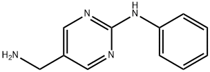 5-(アミノメチル)-2-(フェニルアミノ)ピリミジン 化学構造式