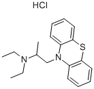 盐酸乙丙嗪,1094-08-2,结构式