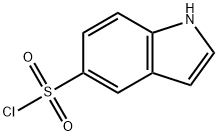 indol-5-ylsulfonyl chloride 化学構造式