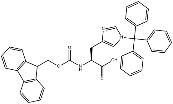 N-Fmoc-N'-三苯甲基-L-组氨酸,109425-51-6,结构式