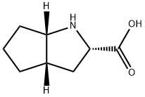 2-Azabicyclo[3.3.0]octane-3-carboxylic acid 化学構造式