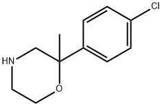 2-(4-CHLORO-PHENYL)-2-METHYL-MORPHOLINE Struktur