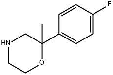 2-(4-氟苯基)-2-甲基吗啉, 109461-46-3, 结构式