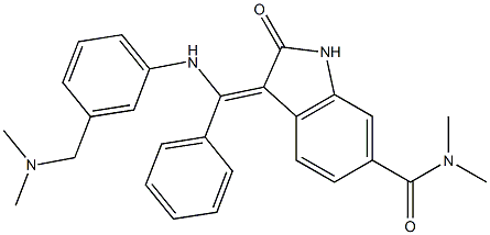 1094614-85-3 3-[[[3-[(二甲基氨基)甲基]苯基]氨基]苯基亚甲基]-2,3-二氢-N,N-二甲基-2-氧代-1H-吲哚-6-甲酰胺