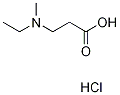 3-[エチル(メチル)アミノ]プロパン酸 HYDROCHLORIDE 化学構造式
