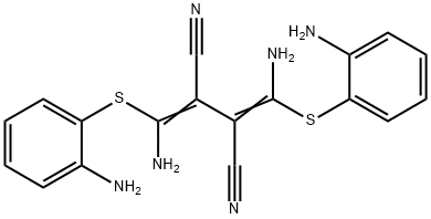 1,4-二氨基-2,3-二氰基-1,4-双(邻氨基苯巯基)丁二烯, 109511-58-2, 结构式