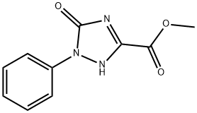 Methyl2,5-dihydro-5-oxo-1-phenyl-1H-1,2,4-triazole-3-carboxylate Structure