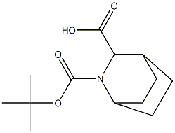 2(S)-Aza-bicyclo[2.2.2]octane-2,3-dicarboxylic acid 2-tert-butyl ester 化学構造式