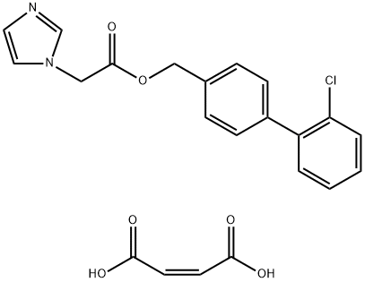 4-(Imidazolylacetoxymethyl)-2'-chlorobiphenyl hydrogen maleate 结构式