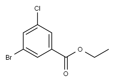 3-ブロモ-5-クロロ安息香酸エチル 化学構造式