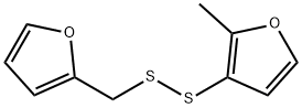 2-メチル-3-[(2-フリルメチル)ジチオ]フラン 化学構造式