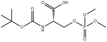 BOC-SER(PO3ME2)-OH Structure